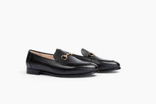 Load image into Gallery viewer, W.M. Gibson Men&#39;s Loafers in Black - Front Flat