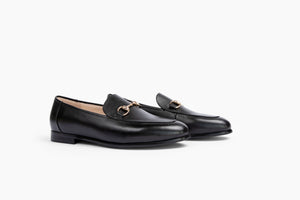 W.M. Gibson Men's Loafers in Black - Front Flat