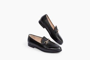 W.M. Gibson Men's Loafers in Black - Front Step